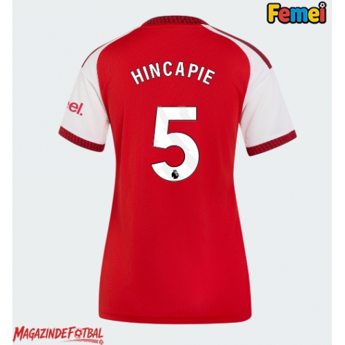 Arsenal Piero Hincapie #5 Tricou Fotbal Replică 2026-27 Femei Acasa Arsenal Piero Hincapie #5 Tricou Fotbal Replică 2026-27 Femei Acasa